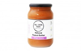 All Over Nuts Natural Peanut Butter Crunchy  Glass Jar  500 grams